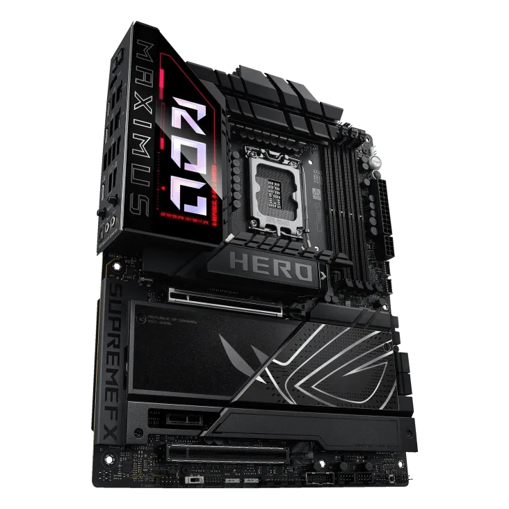 تصویر نزدیک از مادربرد ایسوس Z890 HERO
